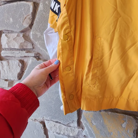 PINK Victoria's Secret Yellow Hooded Jacket - Picture 2 of 8